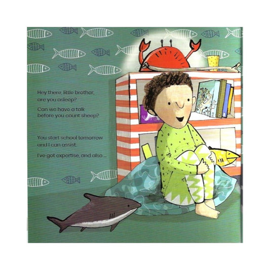 Inside pages of The Starting School List, a picture book about starting school
